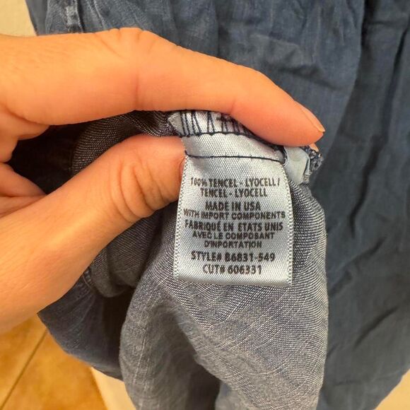 Bella Dahl Chambray Shirt Dress - Soft and Classic - Small - Picture 4 of 4